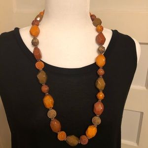 Vintage Beaded Necklace 30”L